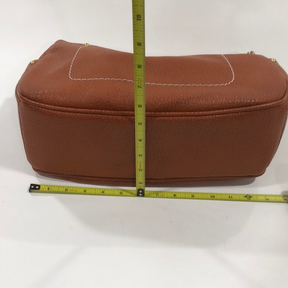 Adrienne Vittadini rust color faux leather hobo/shoulder bag in good condition - Picture 8 of 9